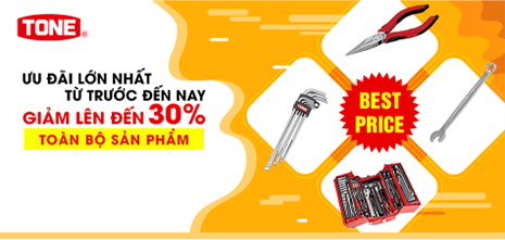 Ưu đãI cực lớn - Giảm giá lên đến 30% toàn bộ sản phẩm Tone | Misumi Việt Nam